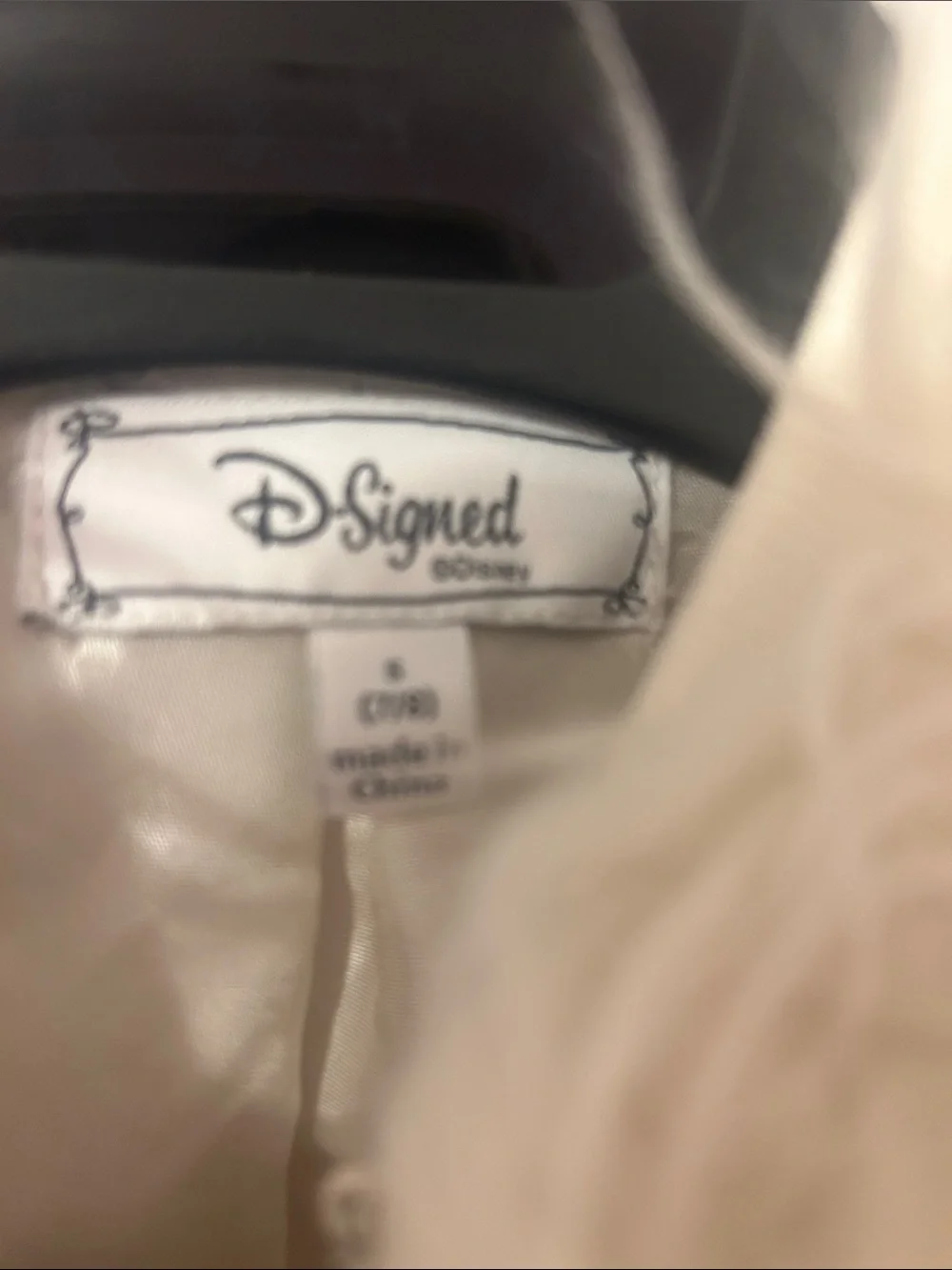 Disney Ivory Faux Fur Cropped Kids Jacket